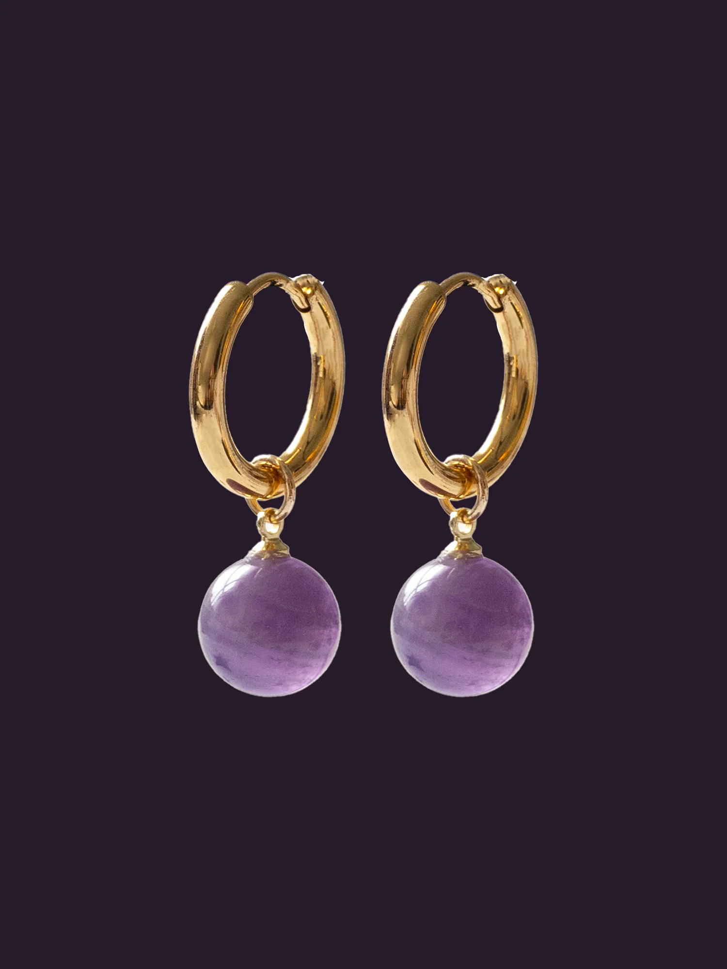 Align Ball Hoops - Amethyst Purple