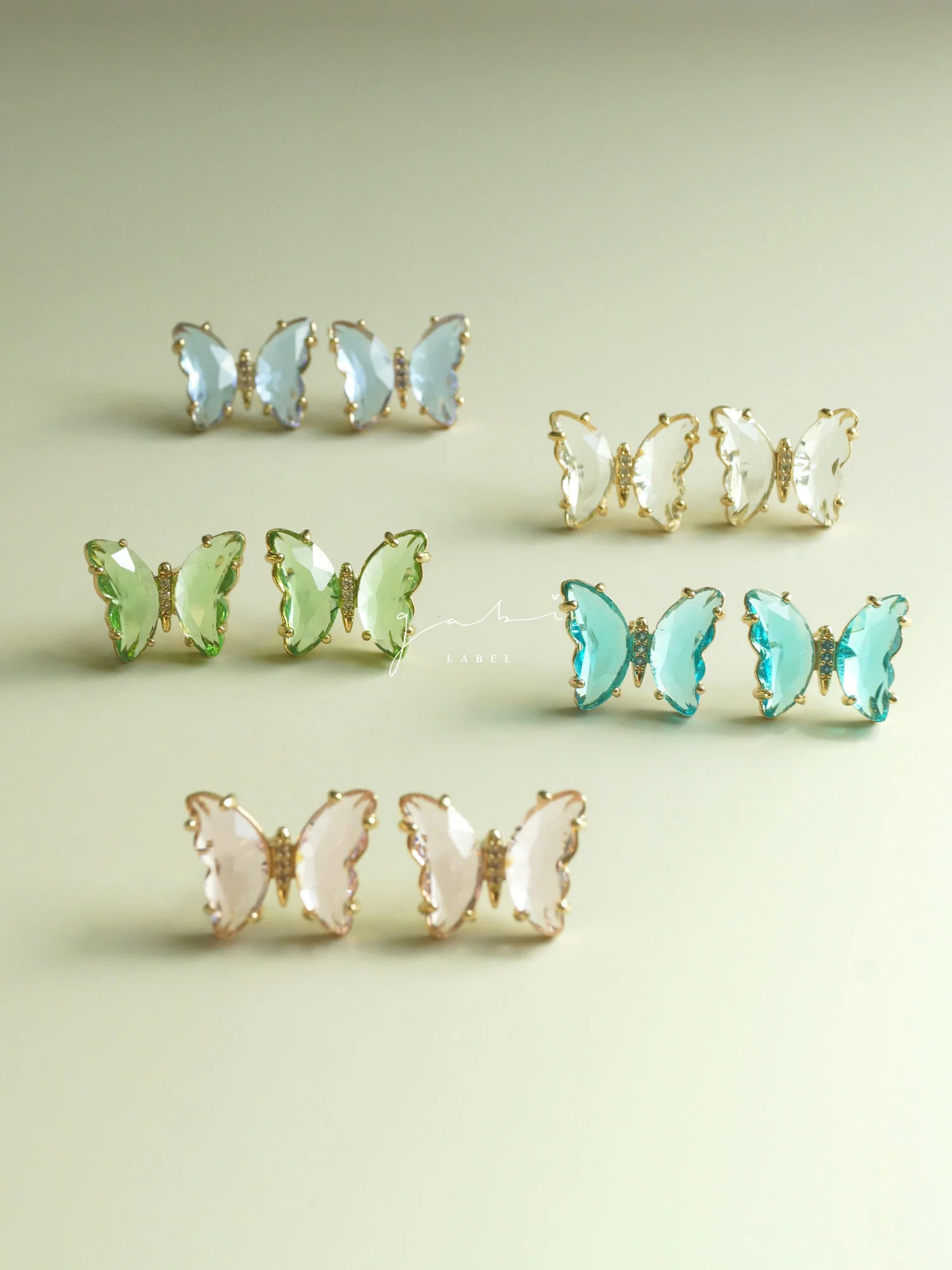 Butterfly Earstuds - Lilac *S925 Earposts - Image 5