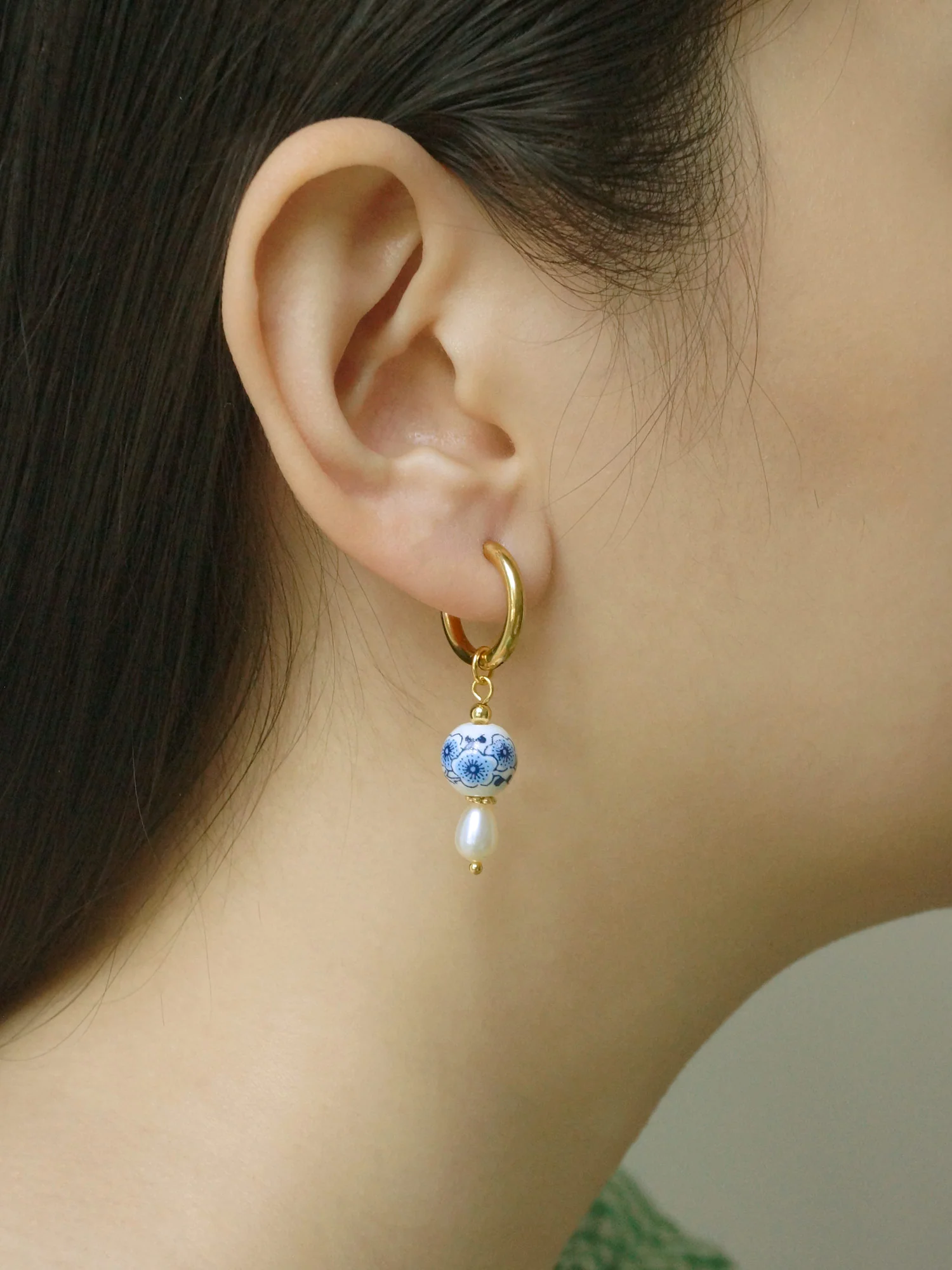 Ceramic Teapot Mismatched Hoop Earrings - Image 9