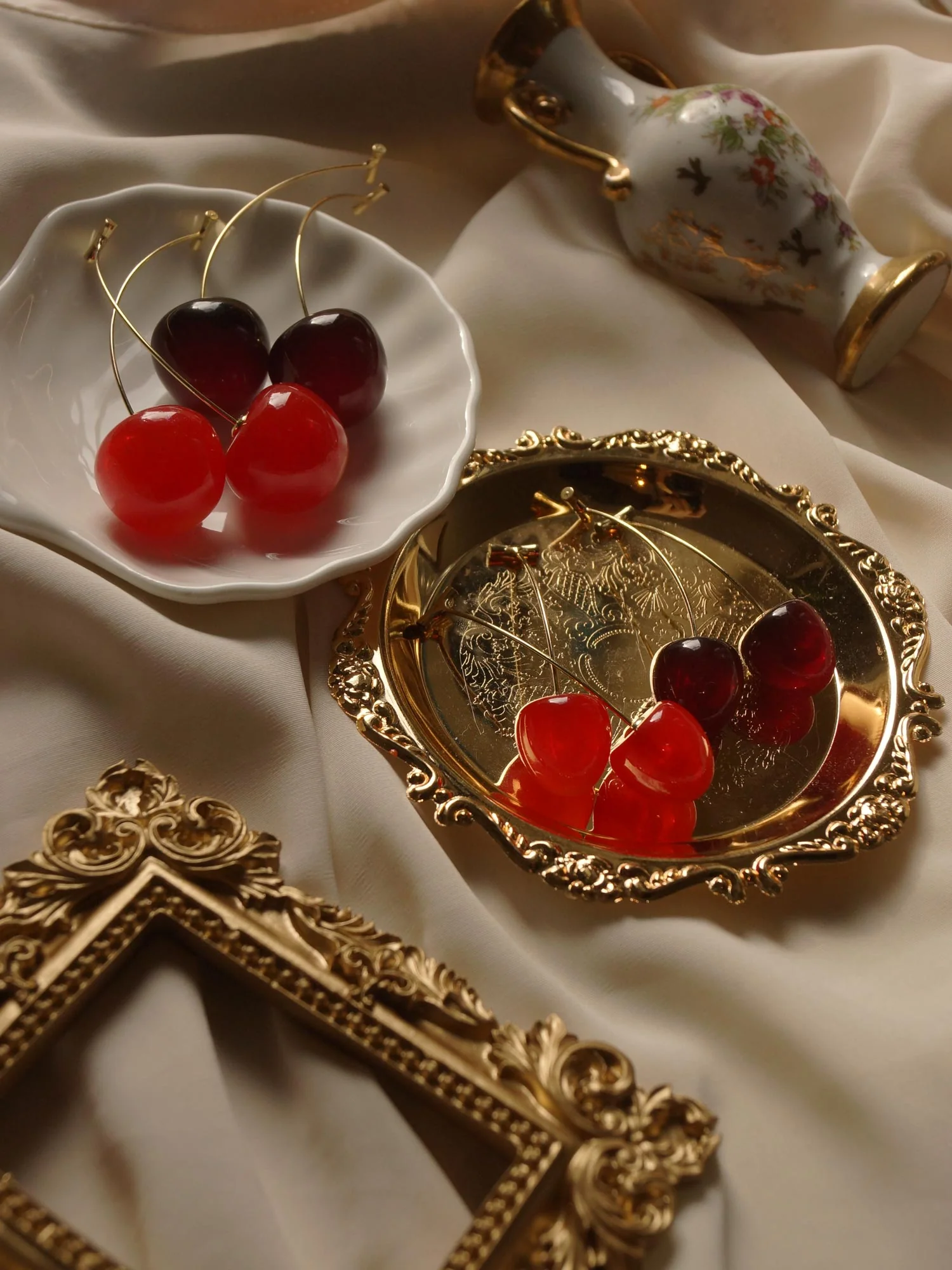 Cherié (Cherry) Earrings *Gold-plated stems - Image 8