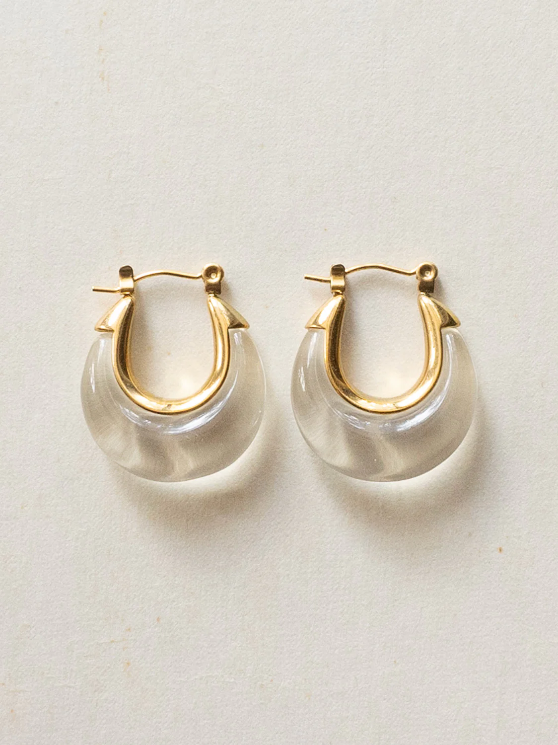 Chic Resin Hoops - Clear