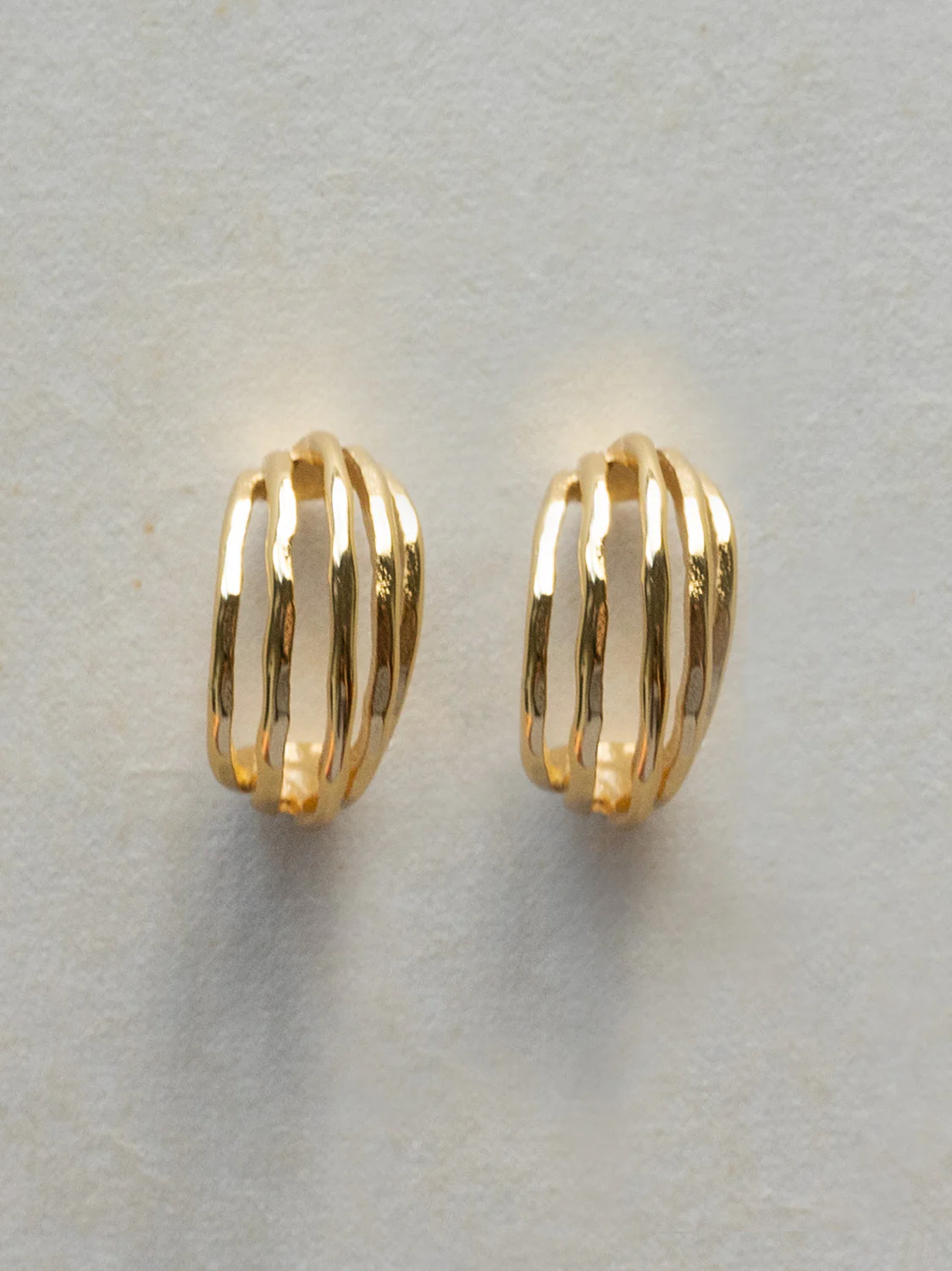 Divergent Earrings - Stainless Steel, Gold