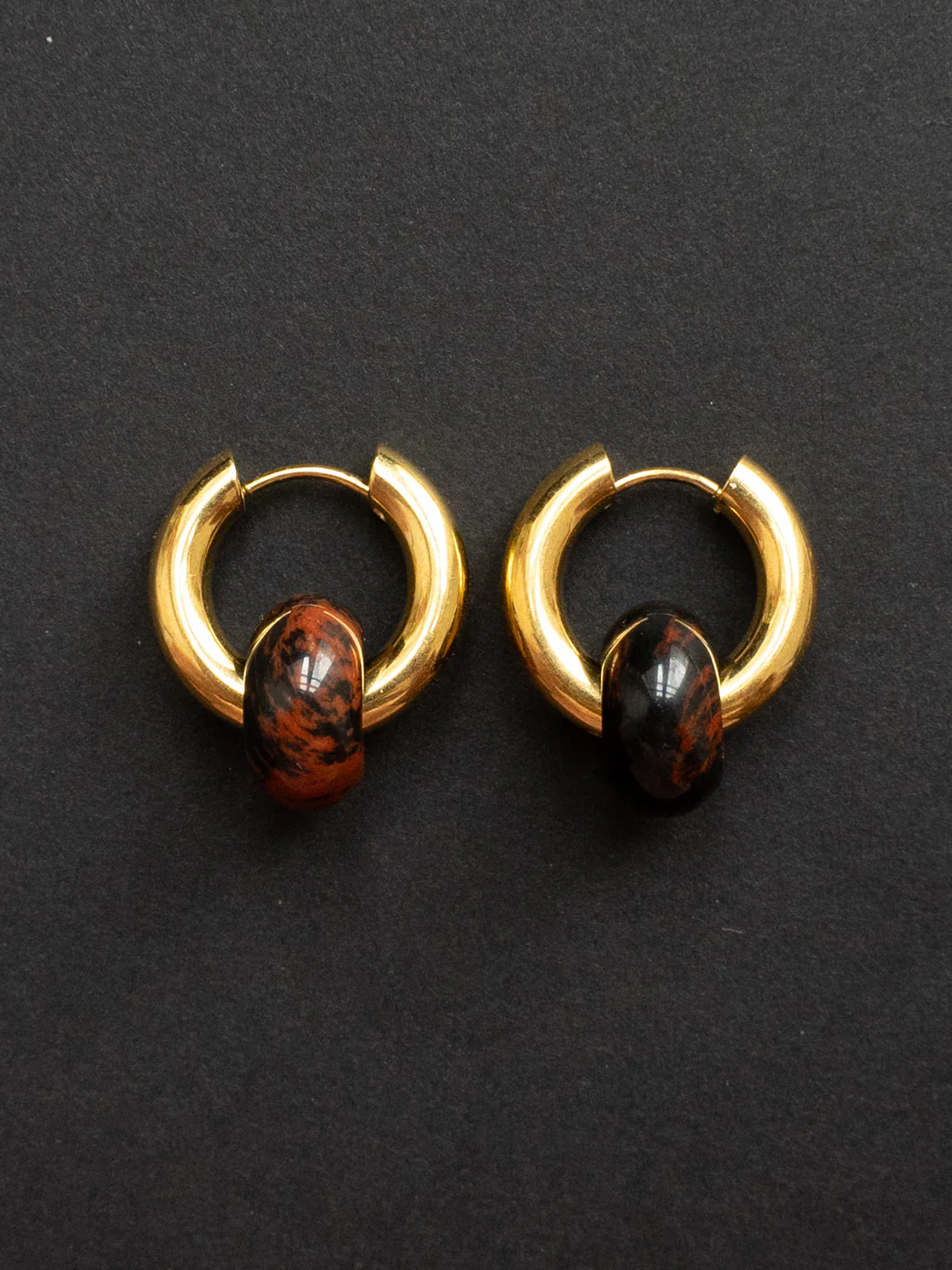 Donut Hoops - Little Stone, Golden Swan Jasper