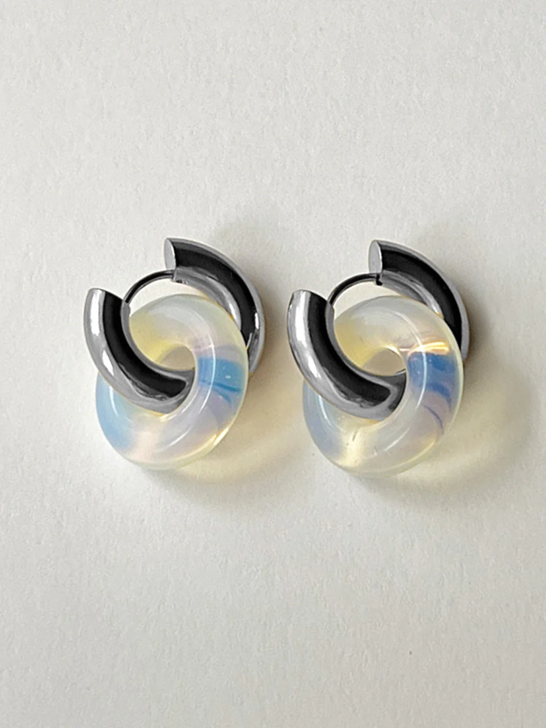 Donut Hoops, Silver - Milky Way
