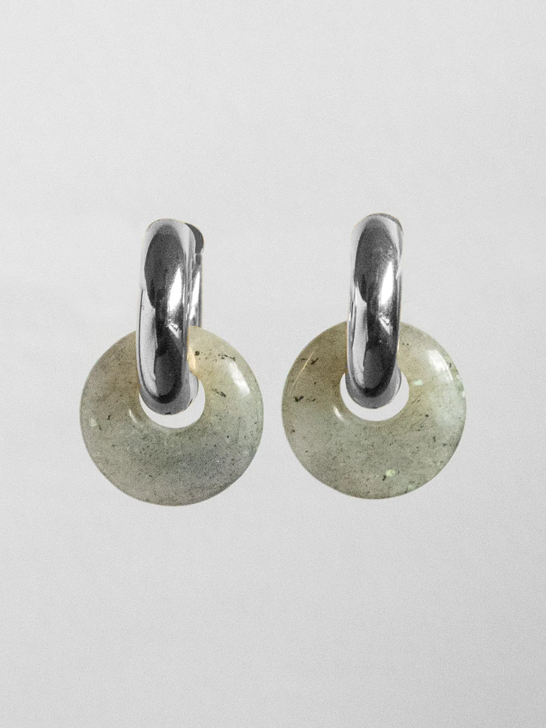 Donut Hoops, Silver V2 - Grey Galaxy