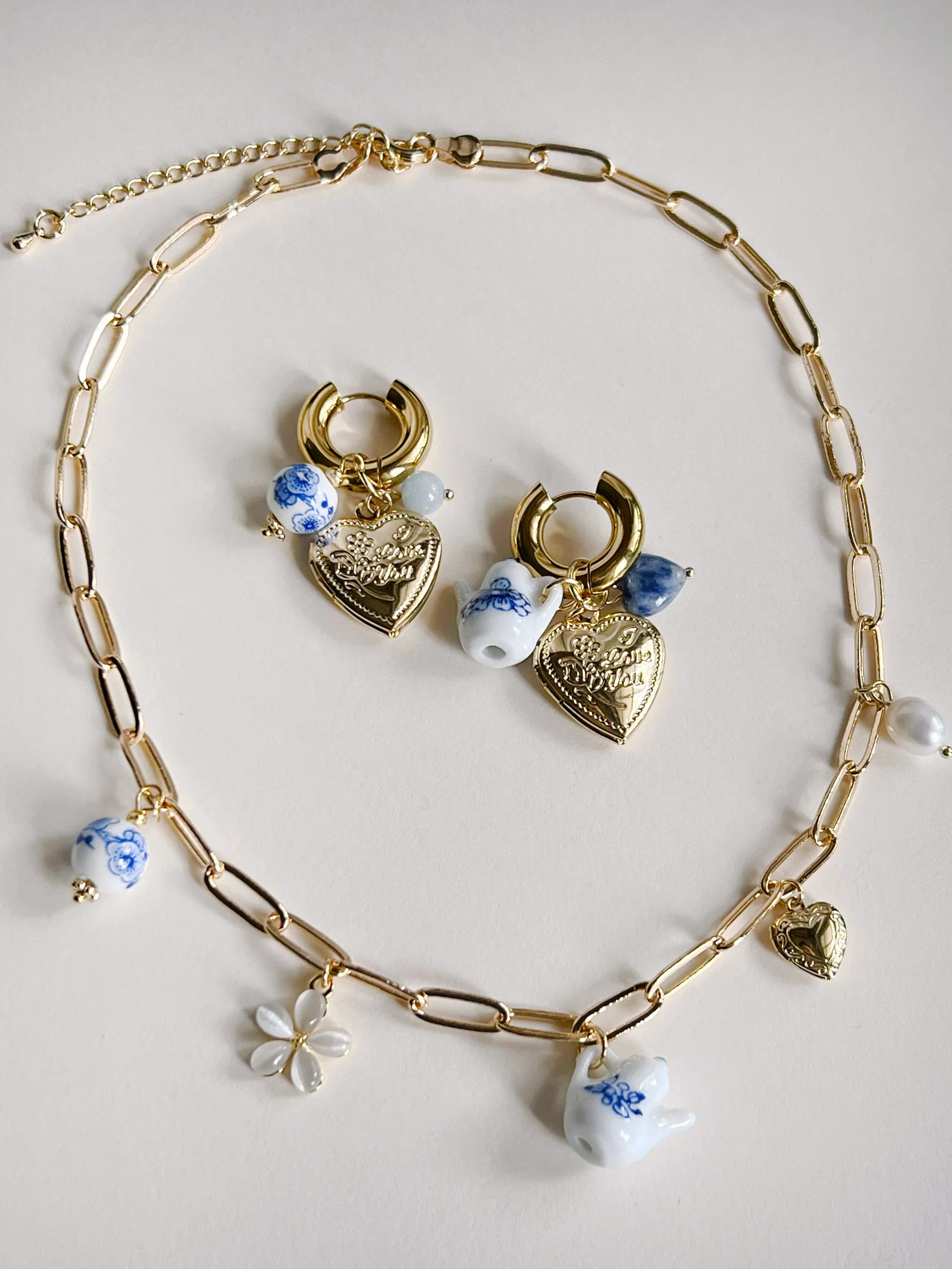Eclectic Charm Necklace - Ceramic Teapot - Image 6