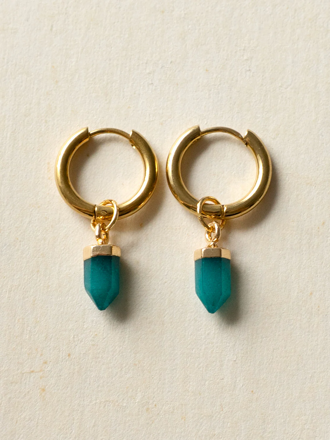 Elemental Petite Hoops - Turquoise
