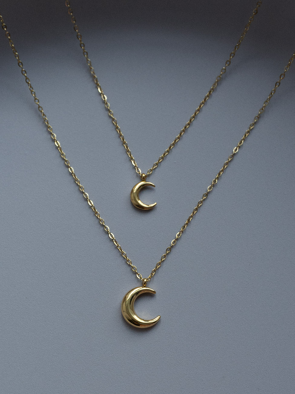 Gold Crescent Necklace - Regular - Image 3