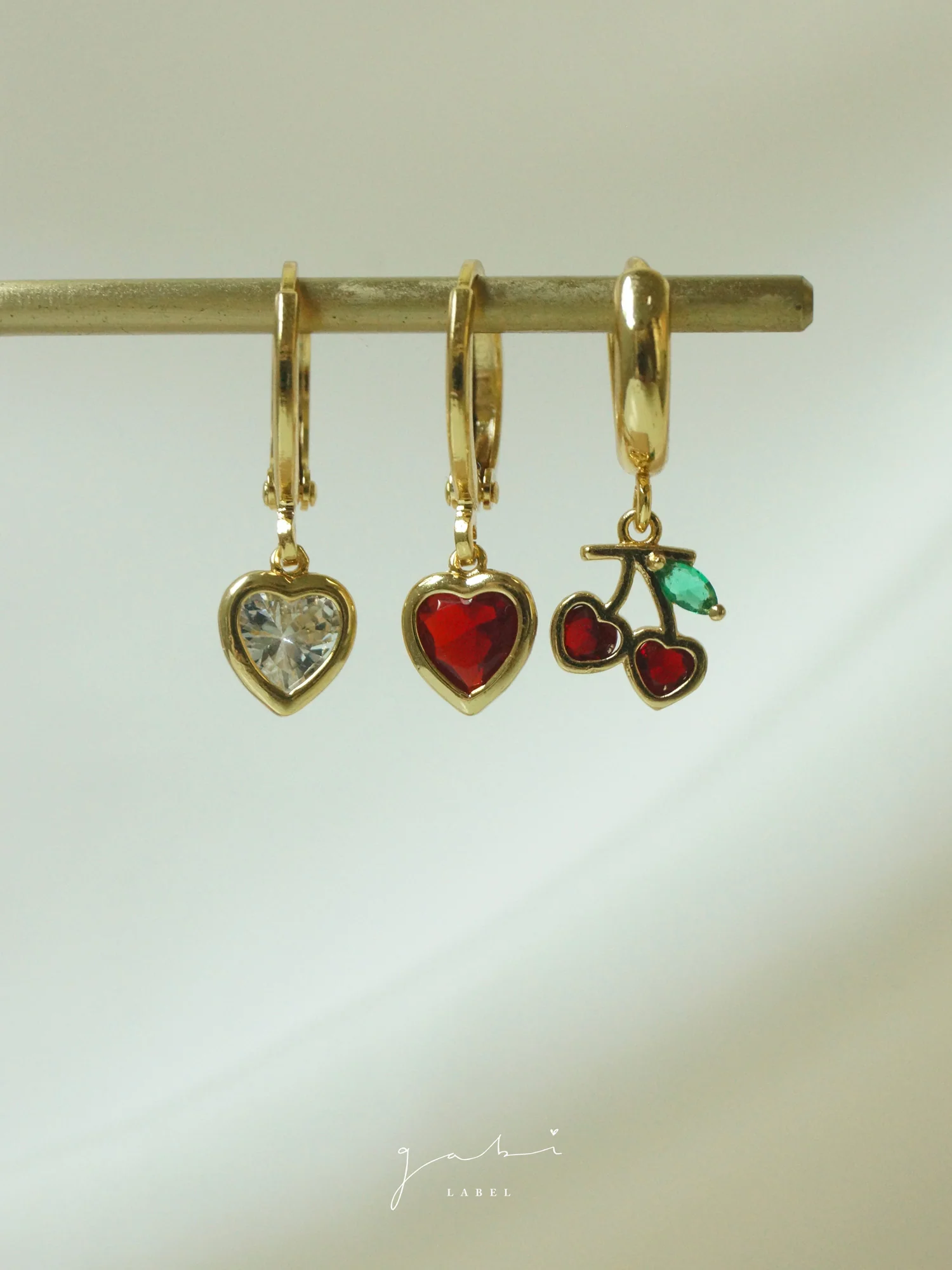 Heart Cherry Huggies - Image 4