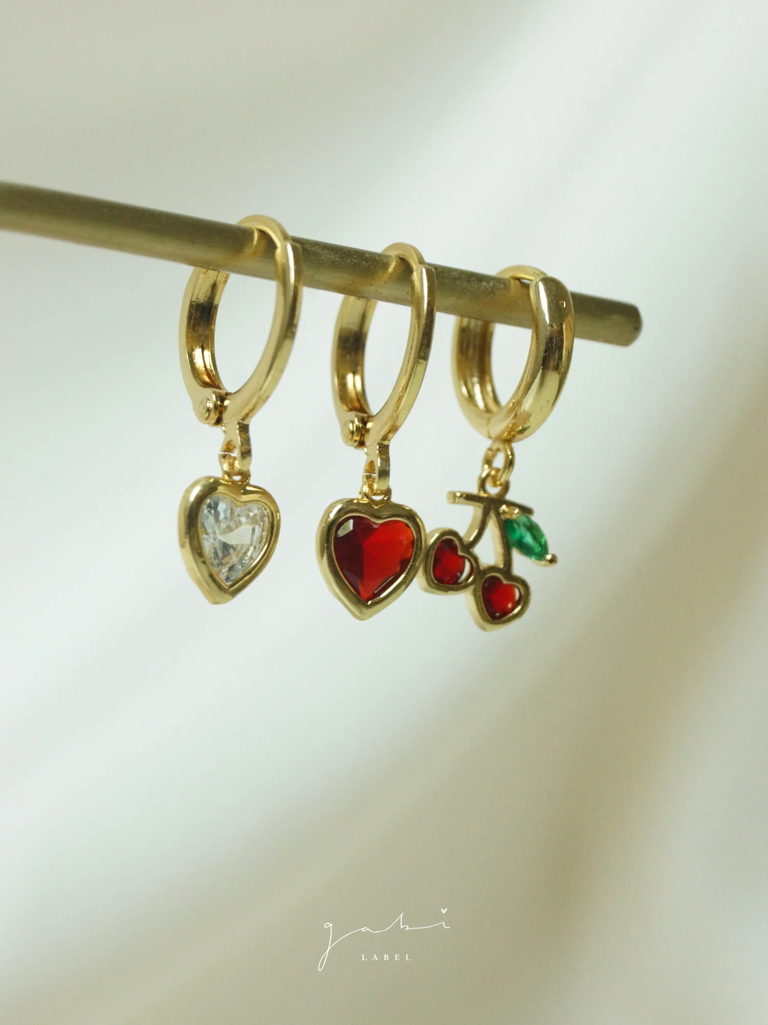 Heart Cherry Huggies - Image 5
