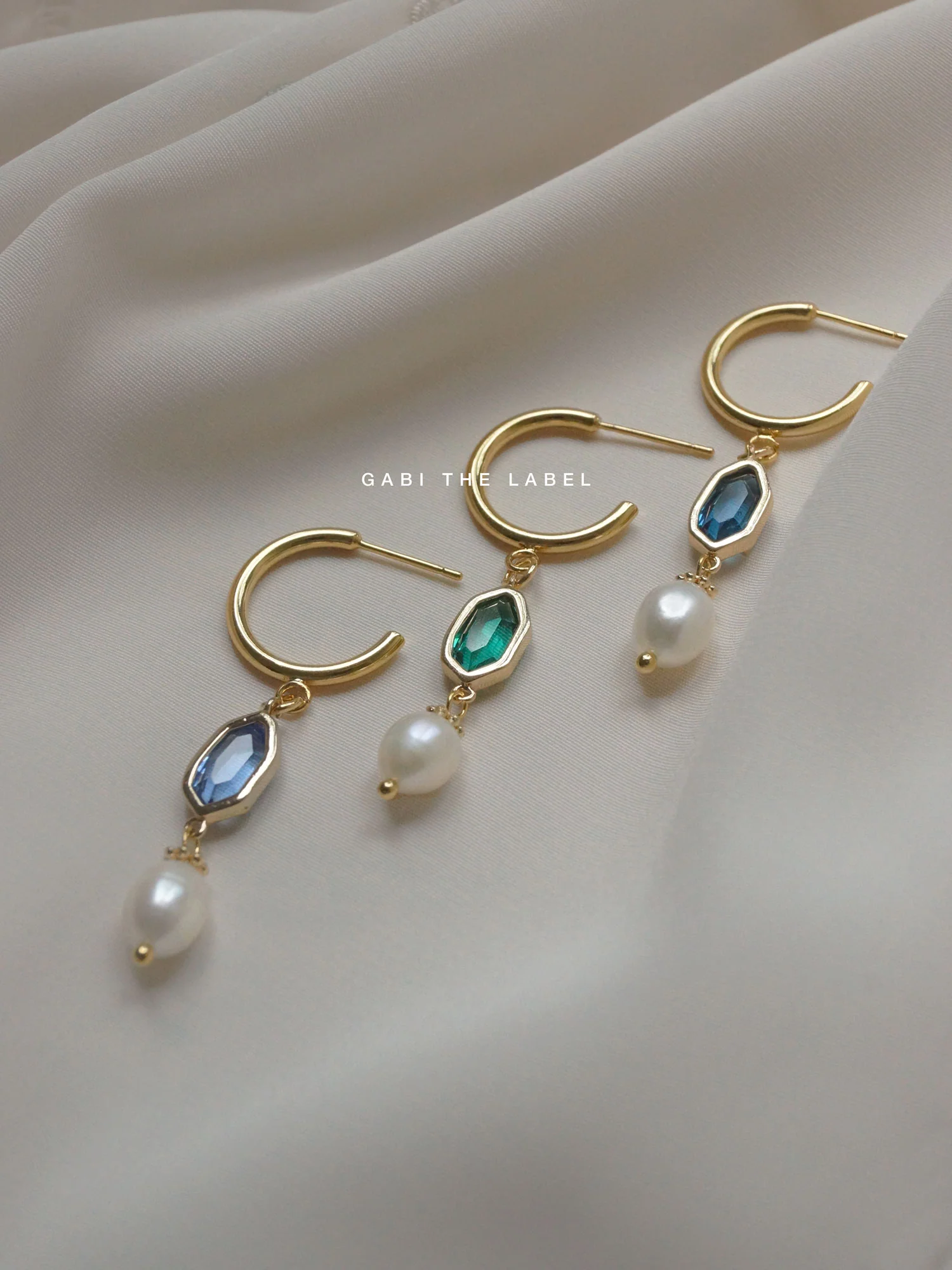 Hildur Earrings - Green - Image 4