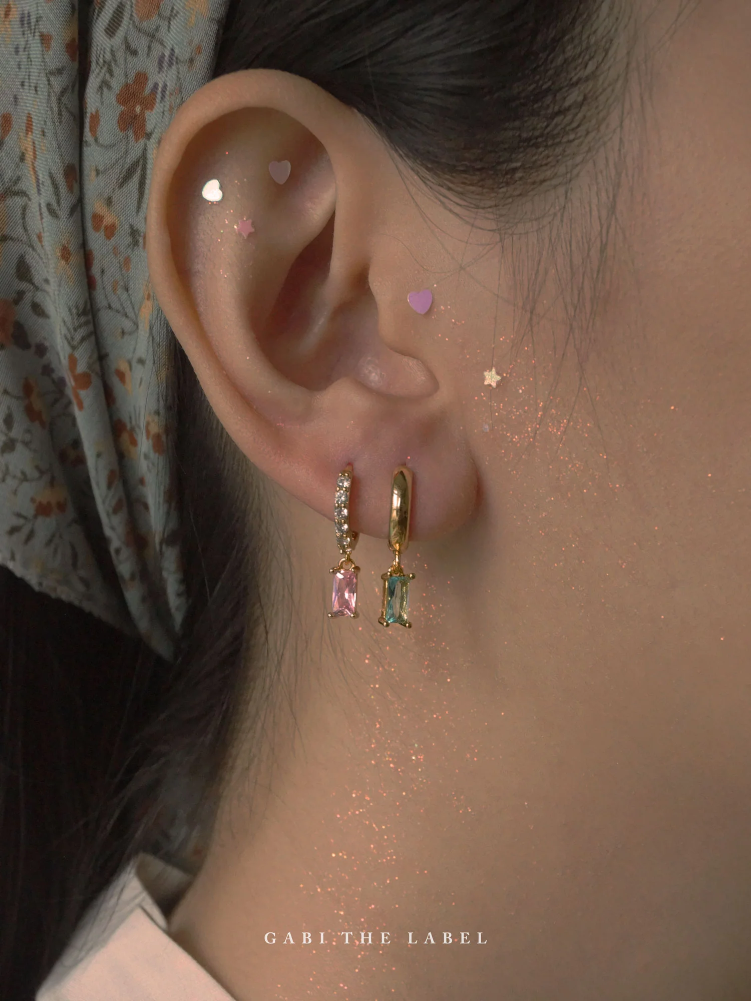 REVERIE Huggies - Aqua *18K Gold-plated - Image 3