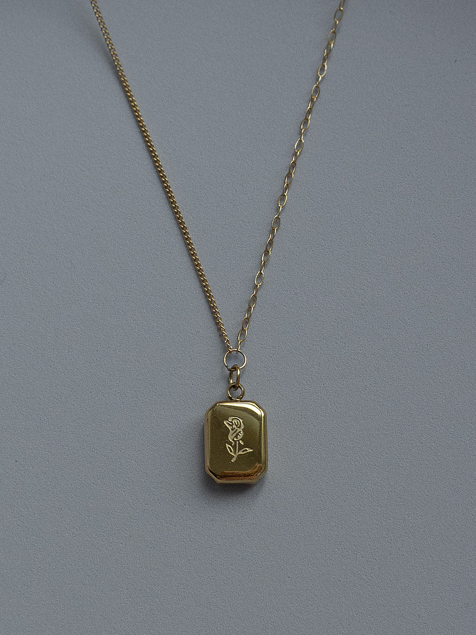 Rose Gold Bar Necklace