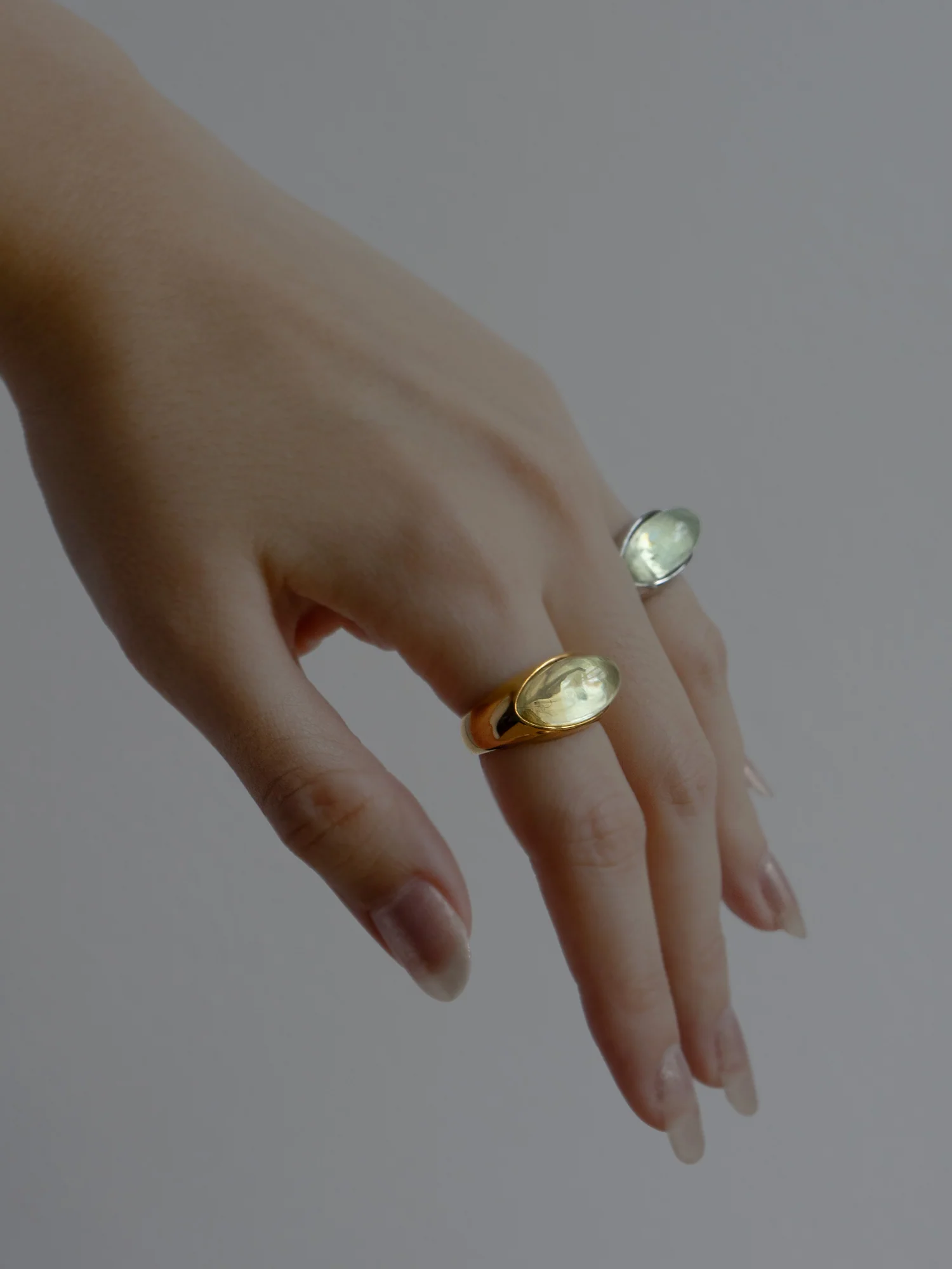 Silver Lucite Ring - Elixir - Image 5