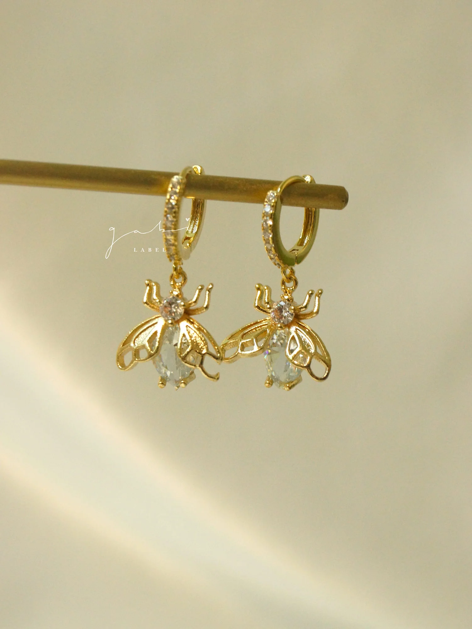 Sparkle Bug Huggies *18K Gold-plated