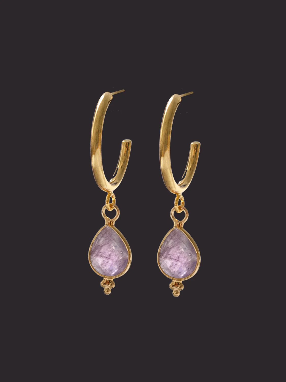 Spiritborn Hoops - Amethyst Purple