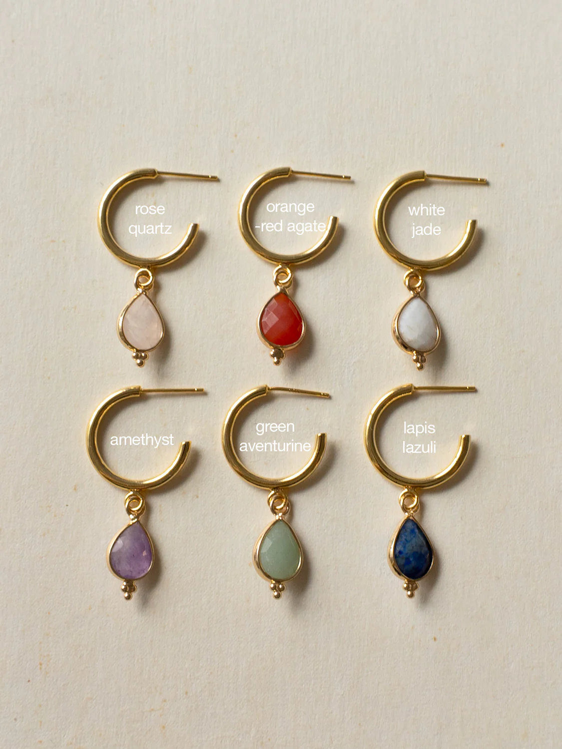 Spiritborn Hoops - Orange-Red Agate - Image 4