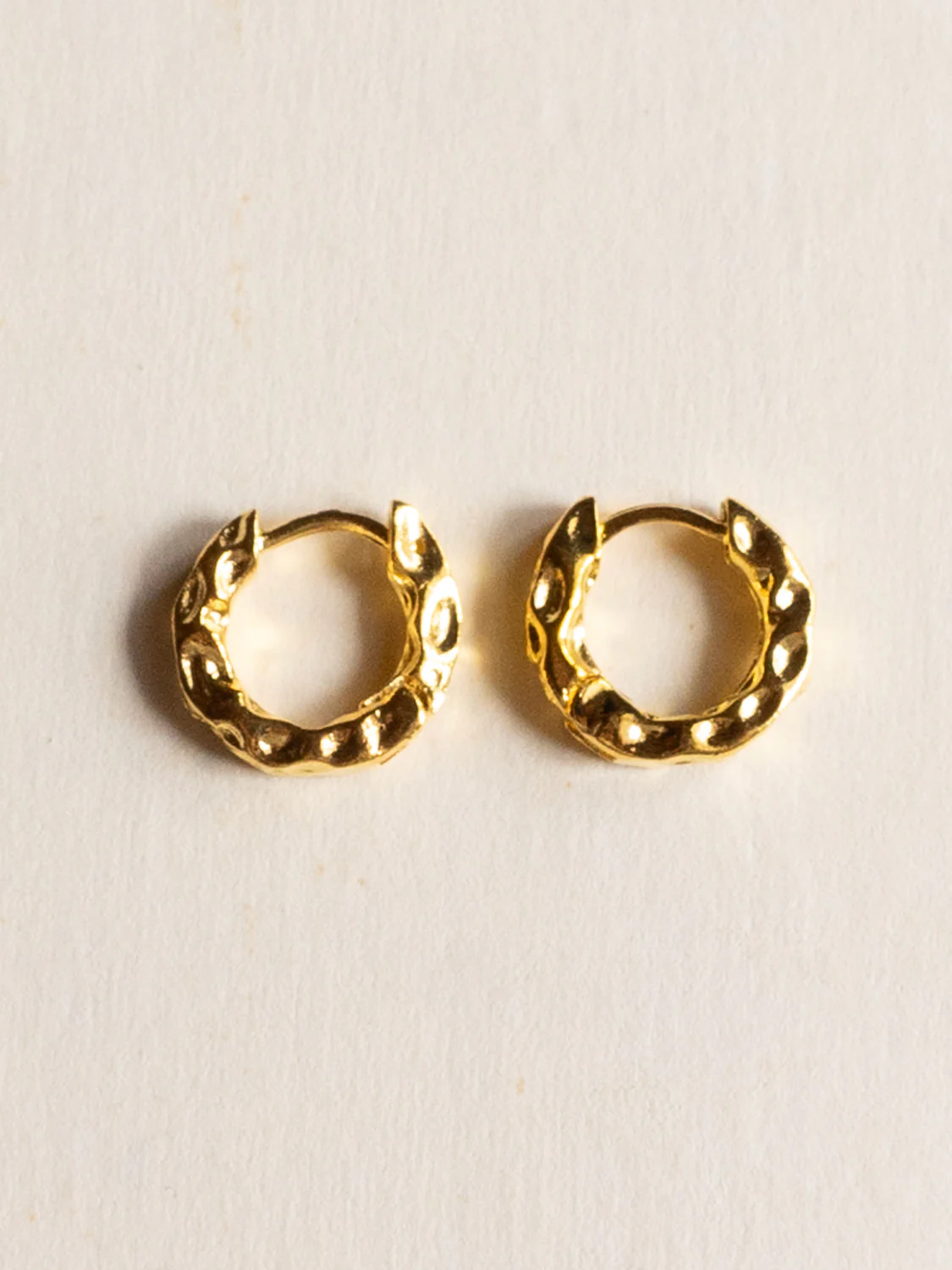 Textured Hoops - Gold