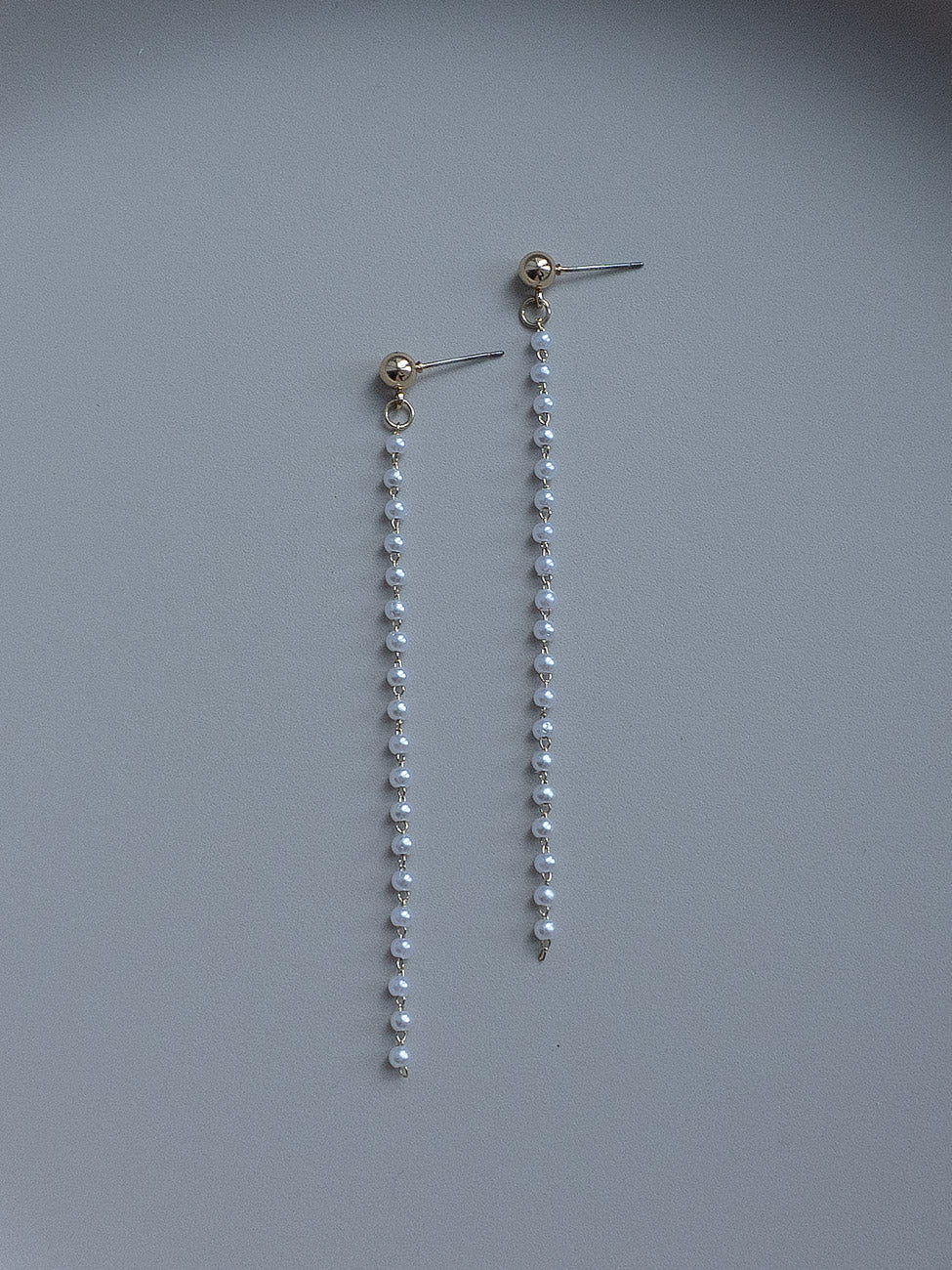Trail of Tiny Pearls Earrings