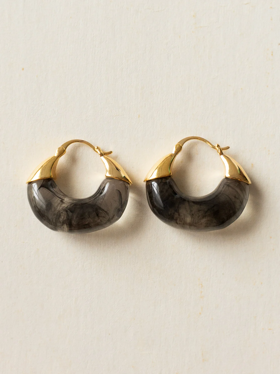 Treasure Boat Hoops - Black
