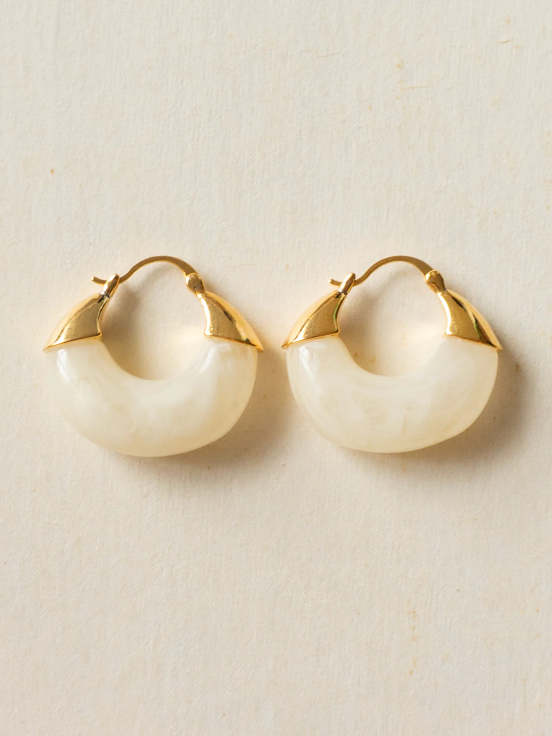 Treasure Boat Hoops - White