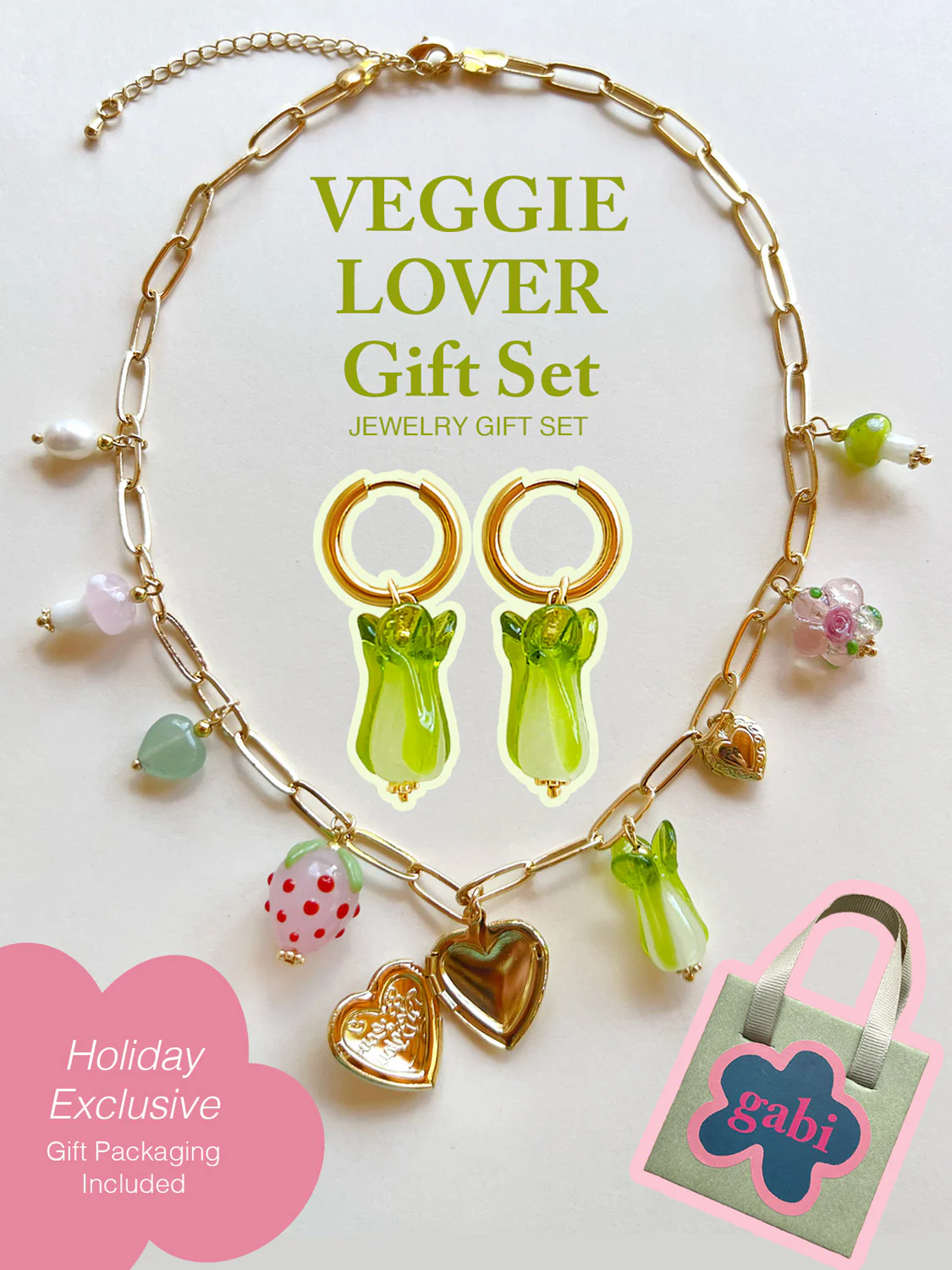VEGGIE LOVER Gift Set - Apple Green